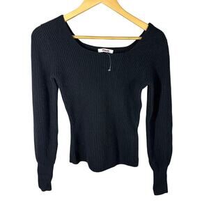 Madewell Leyton Square Neck Pullover Wool Cashmere Blend Sweater Size XXS